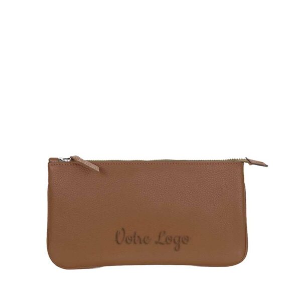 Pochette en cuir Personnalisable - couleur au choix
