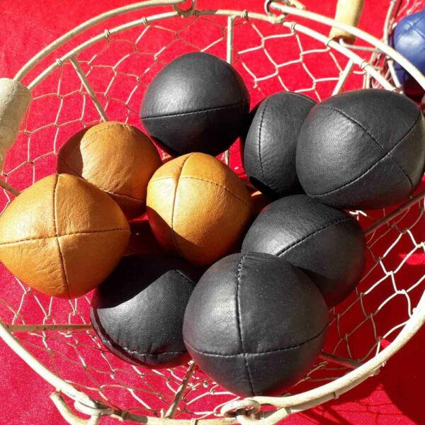 Balles de jonglage en cuir Haute Maroquinerie