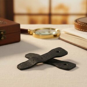 Patte de cuir - pièce en cuir pour sac besace Pêche