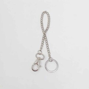 Chainette Mousqueton métal 25 cm