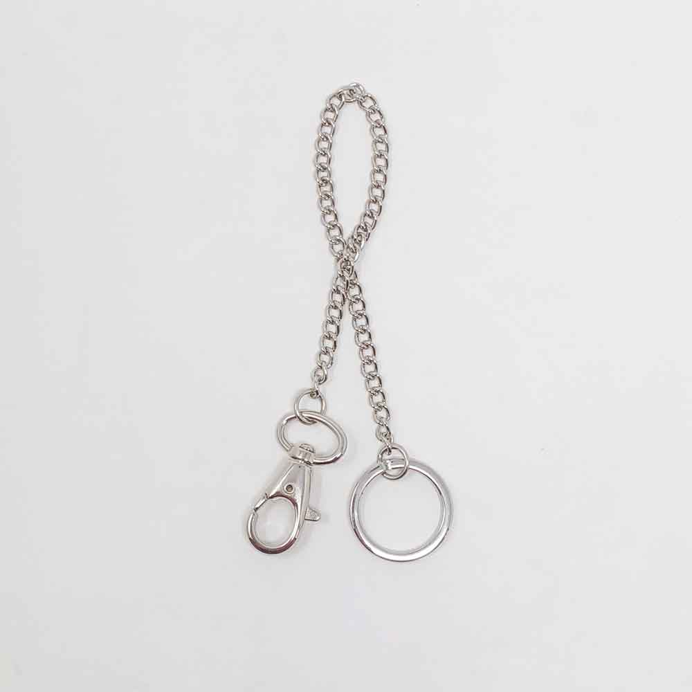 Chainette Mousqueton métal 25 cm