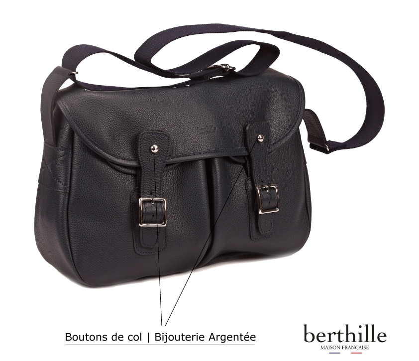 Patte de cuir - pièce en cuir pour sac besace Pêche